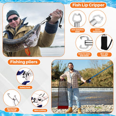 Pre-loaded spinning reels included in MiniInflat kit (blue)
