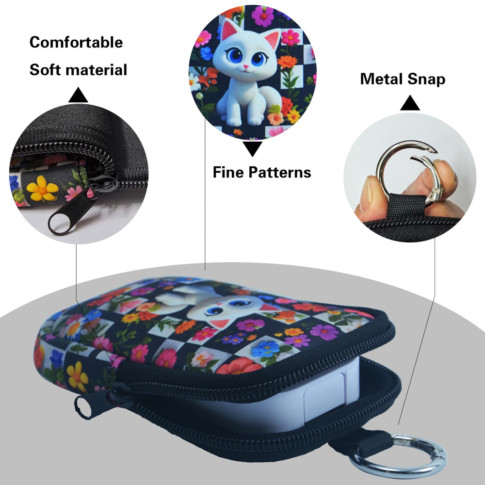 Mini travel case keychain keeps sanitizer within reach during trips