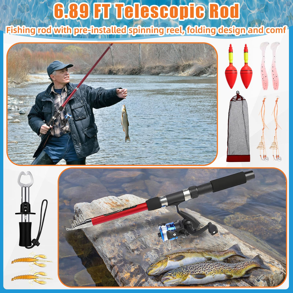 Fishing pliers and lip gripper included in kit