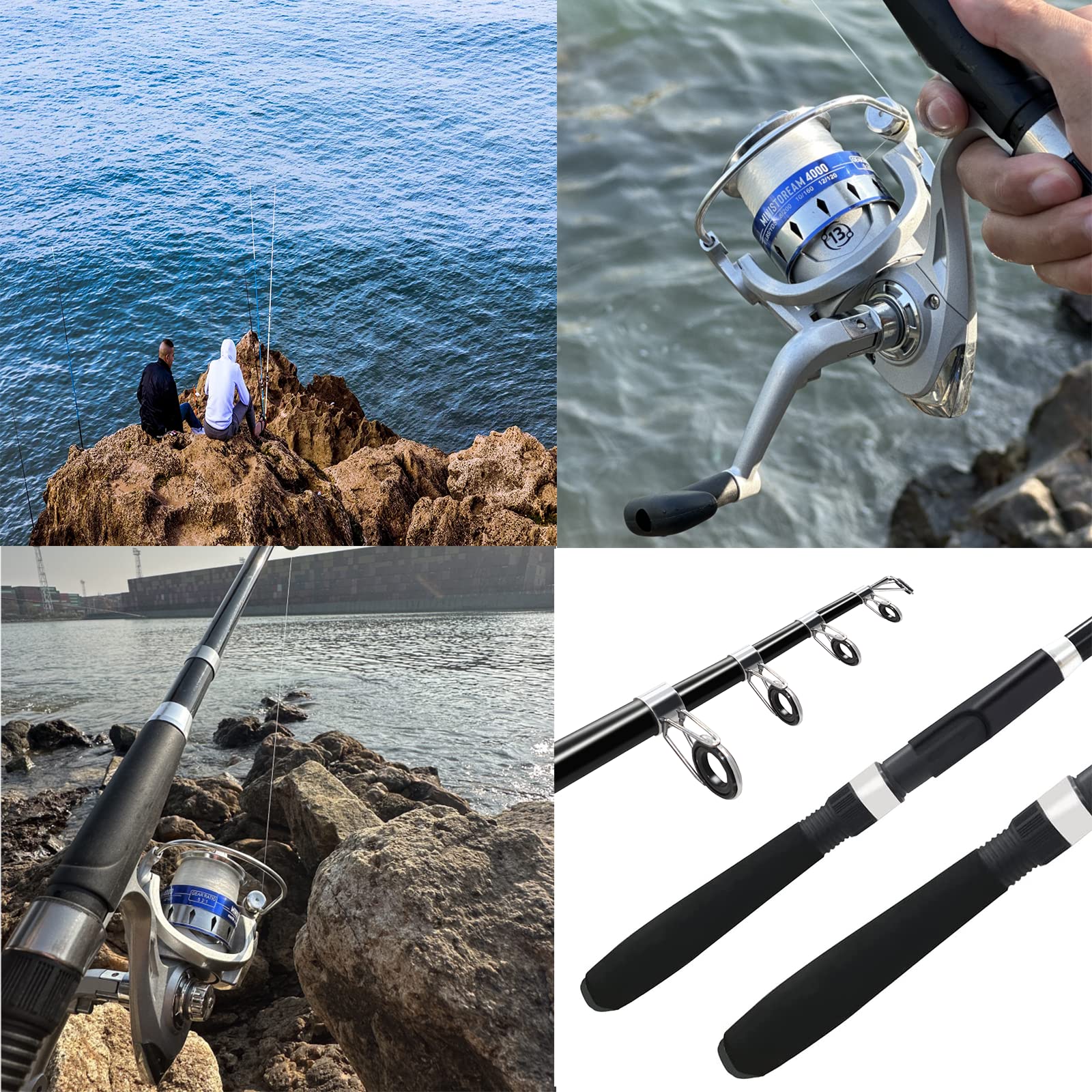 Ministoream fishing lures baits set includes minnows and crank baits for variety