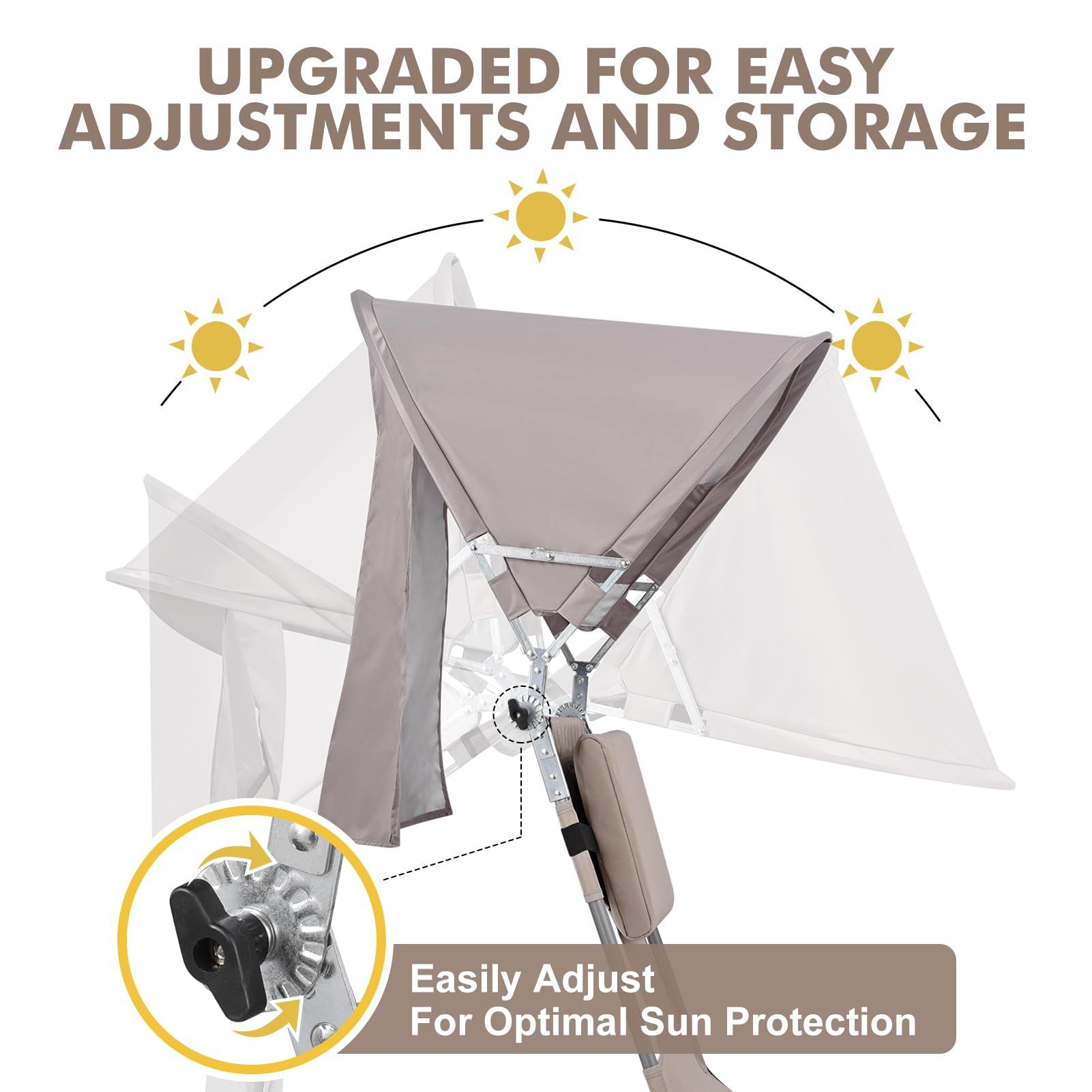 Minndudu folding design and backpack straps simplify travel to beaches or camps.