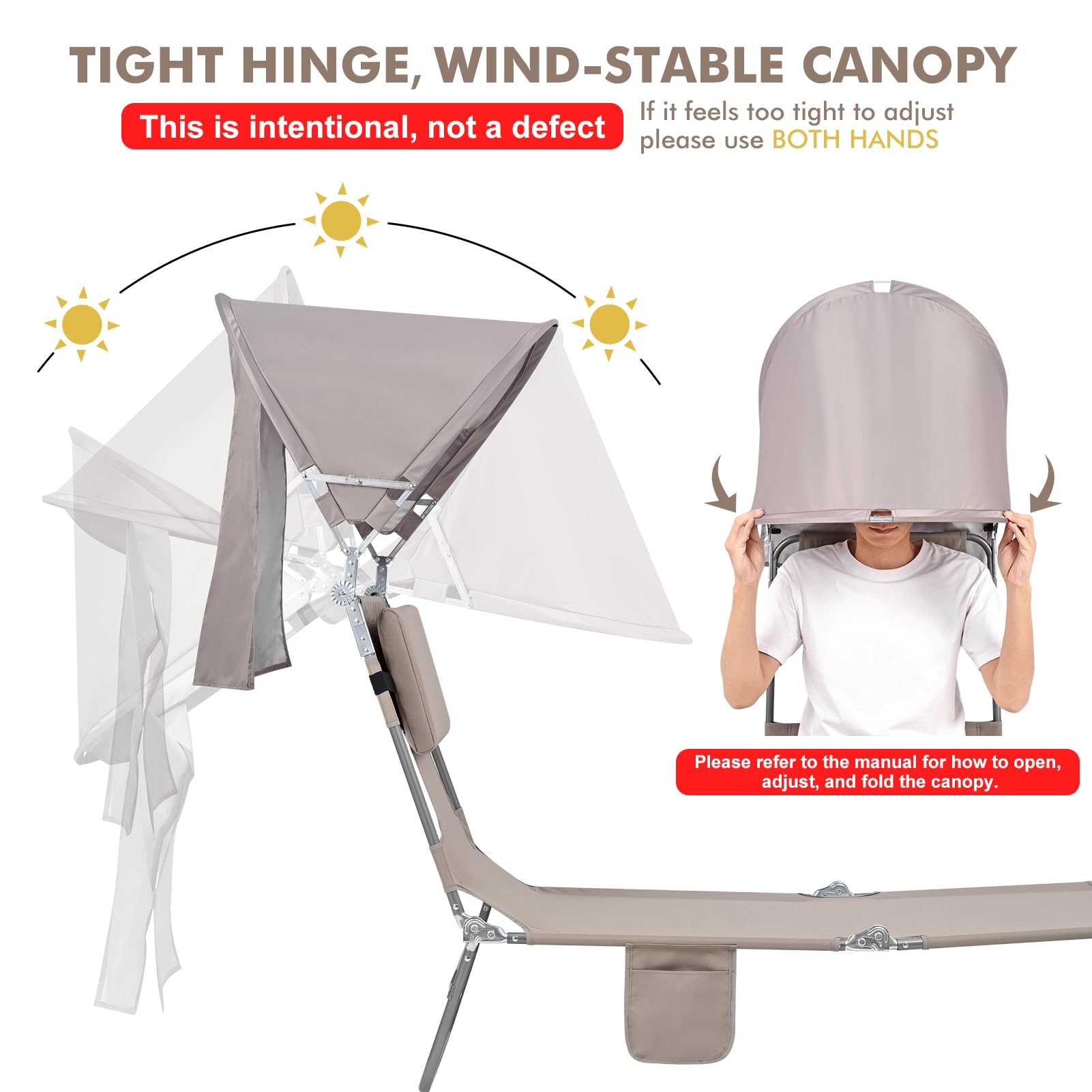 Minndudu canopy UPF 50 shade blocks UV rays for poolside relaxation.