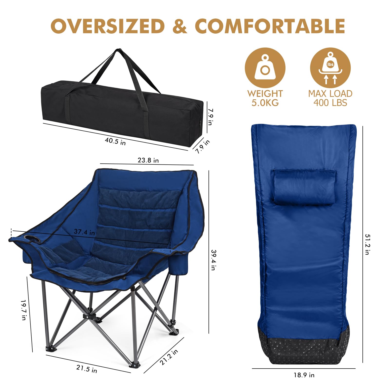 Minndudu waterproof bottom keeps you dry on damp ground during outdoor use.