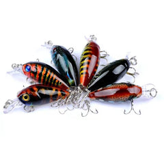 Branded Minnow Crankbait Set showing shallow to deep diving swimbaits