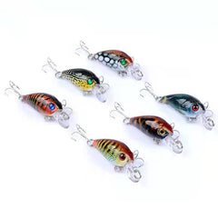 Packaged Minnow Crankbait Set with 4 lures for trout, bass, salmon