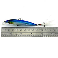 Close-up of lifelike minnow skin patterns