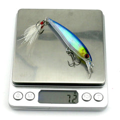 Topwater diving minnow lure for bass fishing