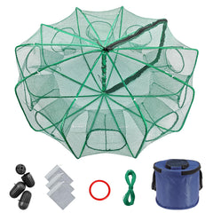 Minnow Trap 32x10 inch folding net with steel frame and PE netting