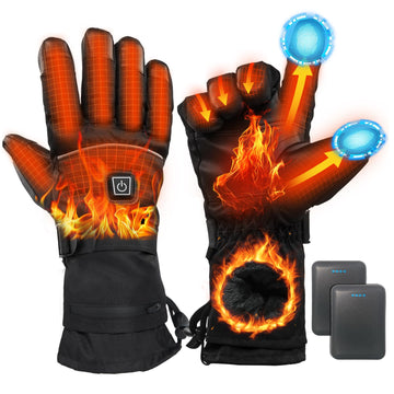 Minthouz heated gloves back-of-hand heating delivers instant warmth.