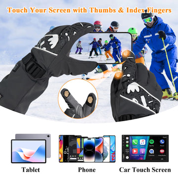 Minthouz heated gloves feature dual 5000mAh batteries for long warmth
