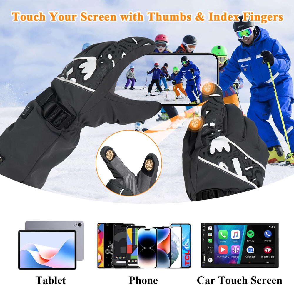 Minthouz heated gloves dual 5000mAh batteries deliver extended warmth