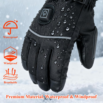 Minthouz heated gloves reflective strip boosts visibility in low light