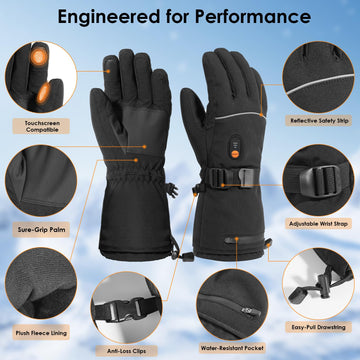 Minthouz heated gloves ideal for skiing and other outdoor activities.