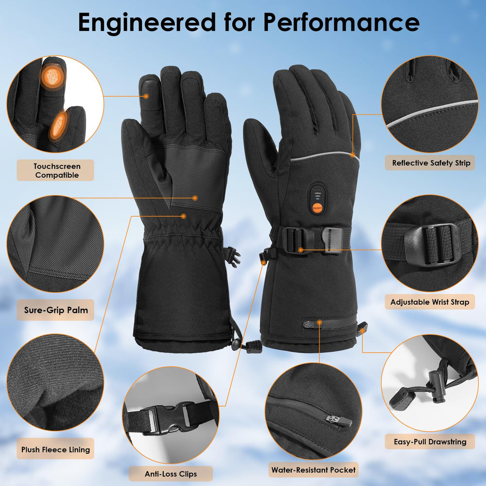 Minthouz heated gloves ideal for skiing and other outdoor activities.
