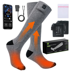 Minthouz heated socks with app control for customizable warmth during outdoor activities.