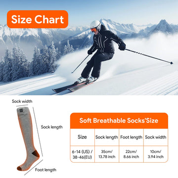 Minthouz machine-washable heated socks with removable power units for easy care.