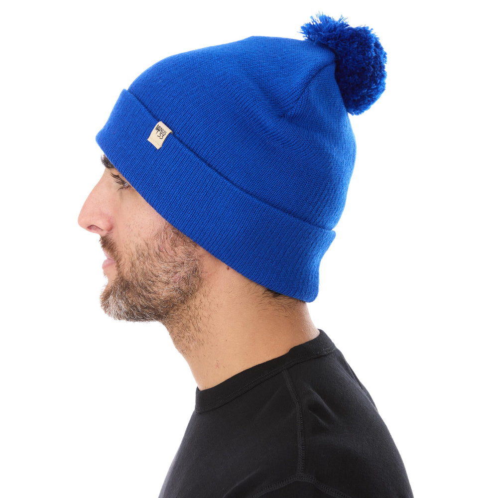 Minus33 Merino royal blue packaging image demonstrates ready-to-gift option.