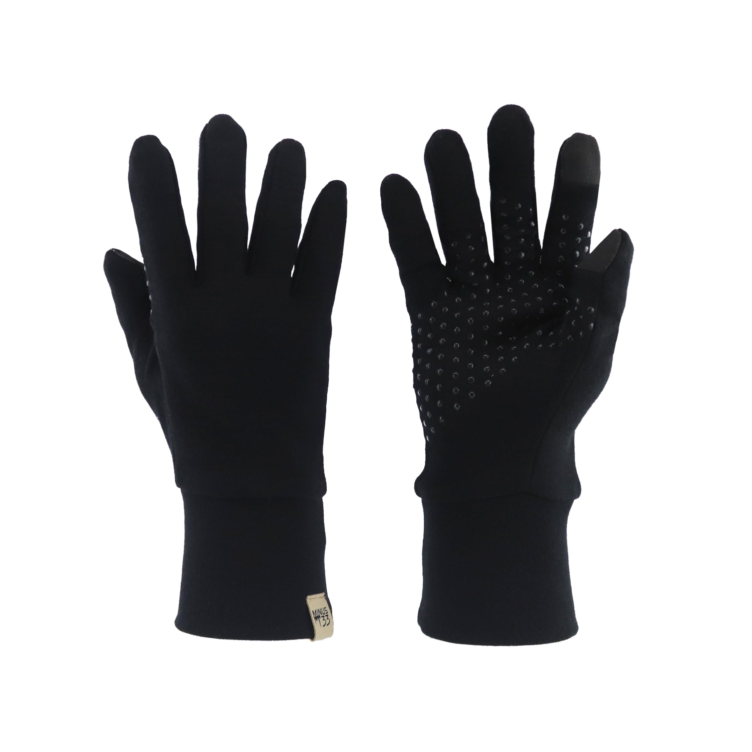Minus33 Merino Wool Gloves with touchscreen compatibility for phone use in cold weather