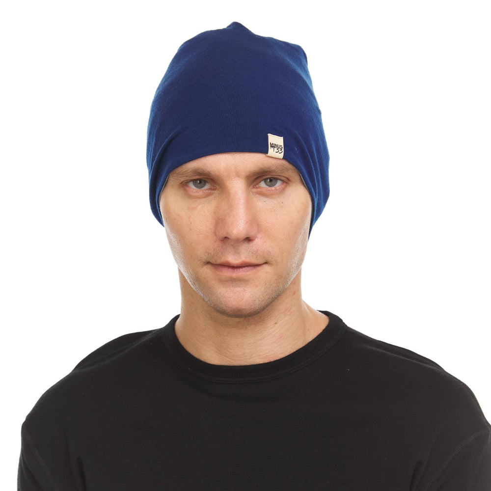 One-size beanie with double-knit construction for warmth
