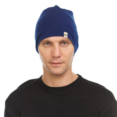 One-size beanie with double-knit construction for warmth