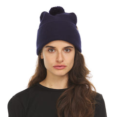 Minus33 midweight merino beanie worn on head during cold outing