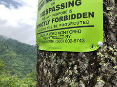 Minuteman Signs no fishing green sign helps deter activity near lakes or streams.