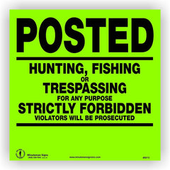 Minuteman Signs No Fishing roll sign graphic clearly communicates rules.