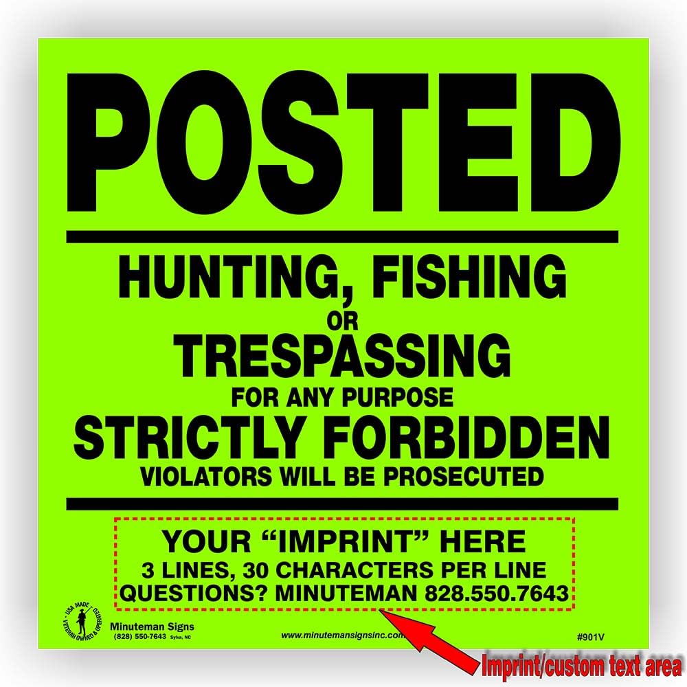Minuteman Signs no trespassing green sign with durable vinyl for outdoor property protection.