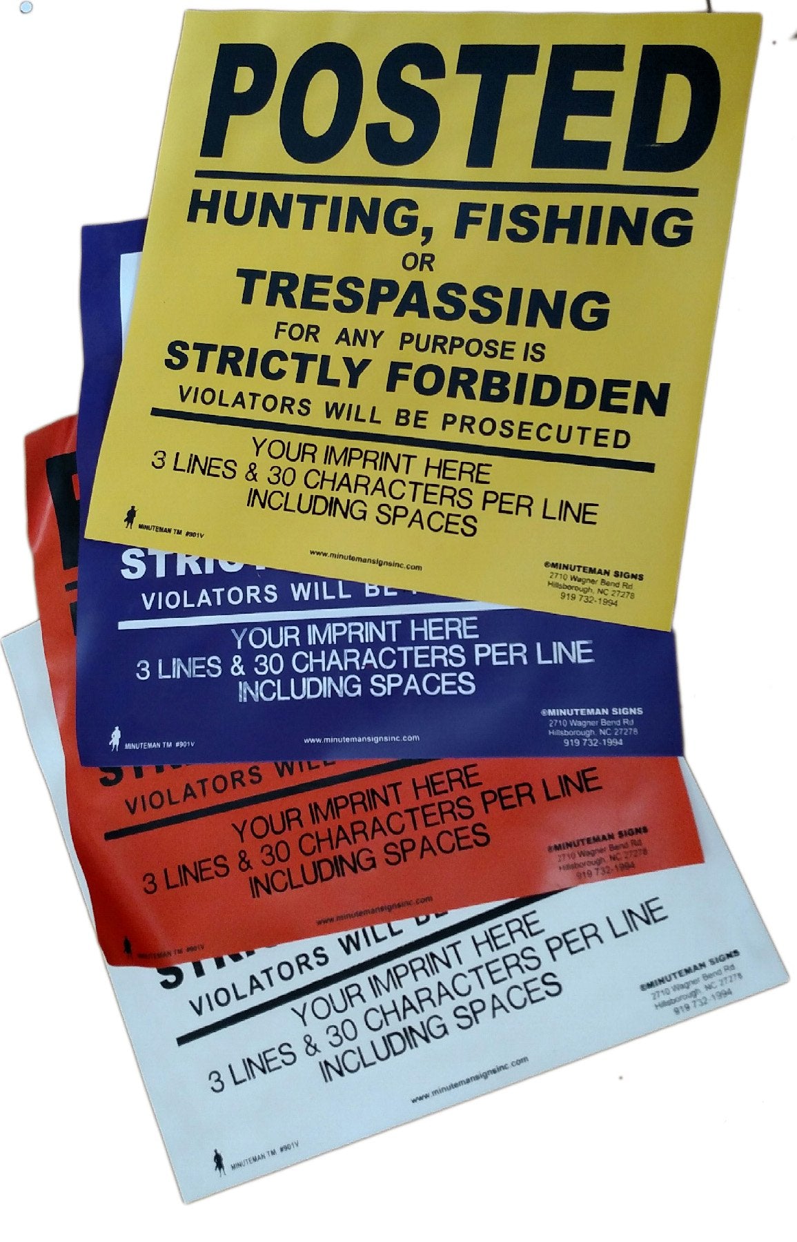 Minuteman Signs Durable, UV-resistant vinyl—long-lasting for indoor or outdoor display.