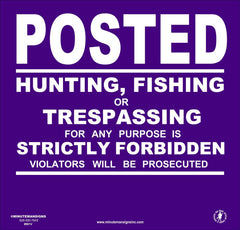 Minuteman Signs Vinyl signs on a roll purple—durable outdoor messaging.