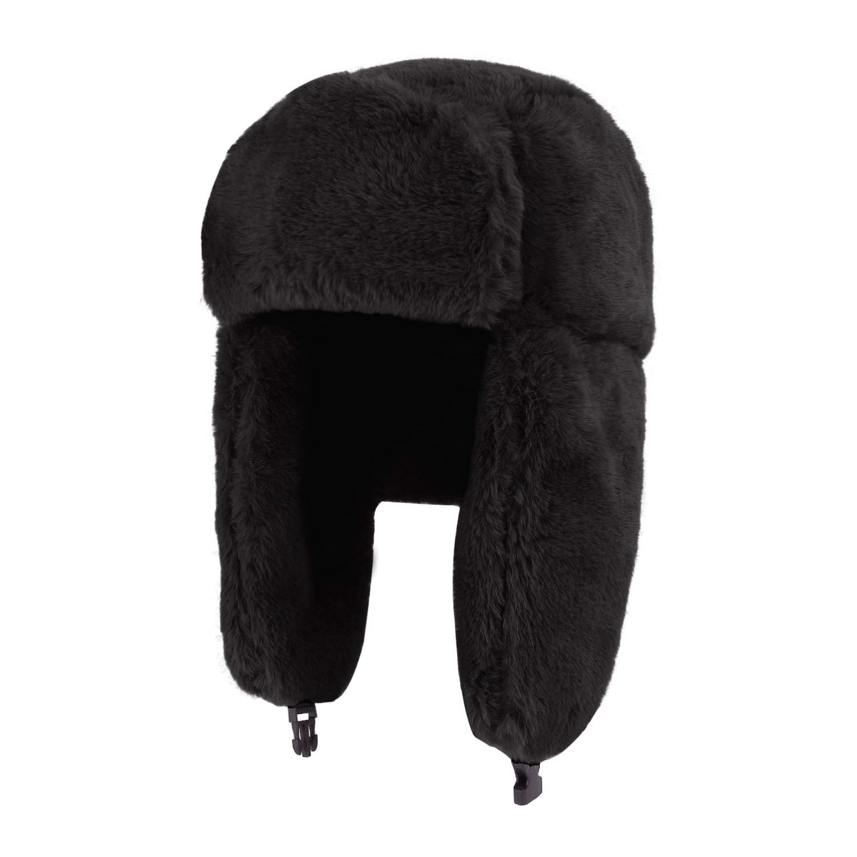 MioCloth Faux Fur Hat - winter earflap front view