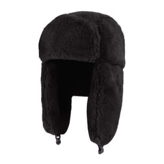 MioCloth Faux Fur Hat - winter earflap front view