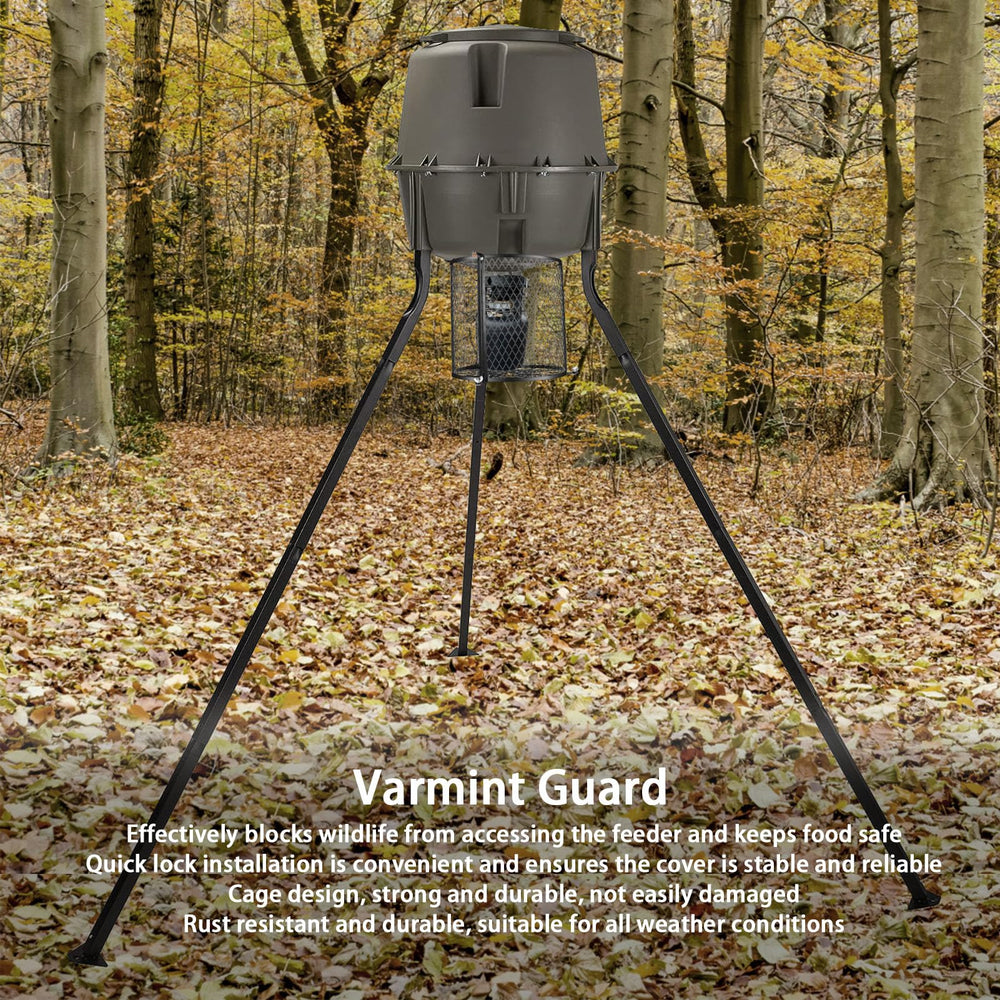 Miokycl varmint feeder cage weatherproof design ready for any season.