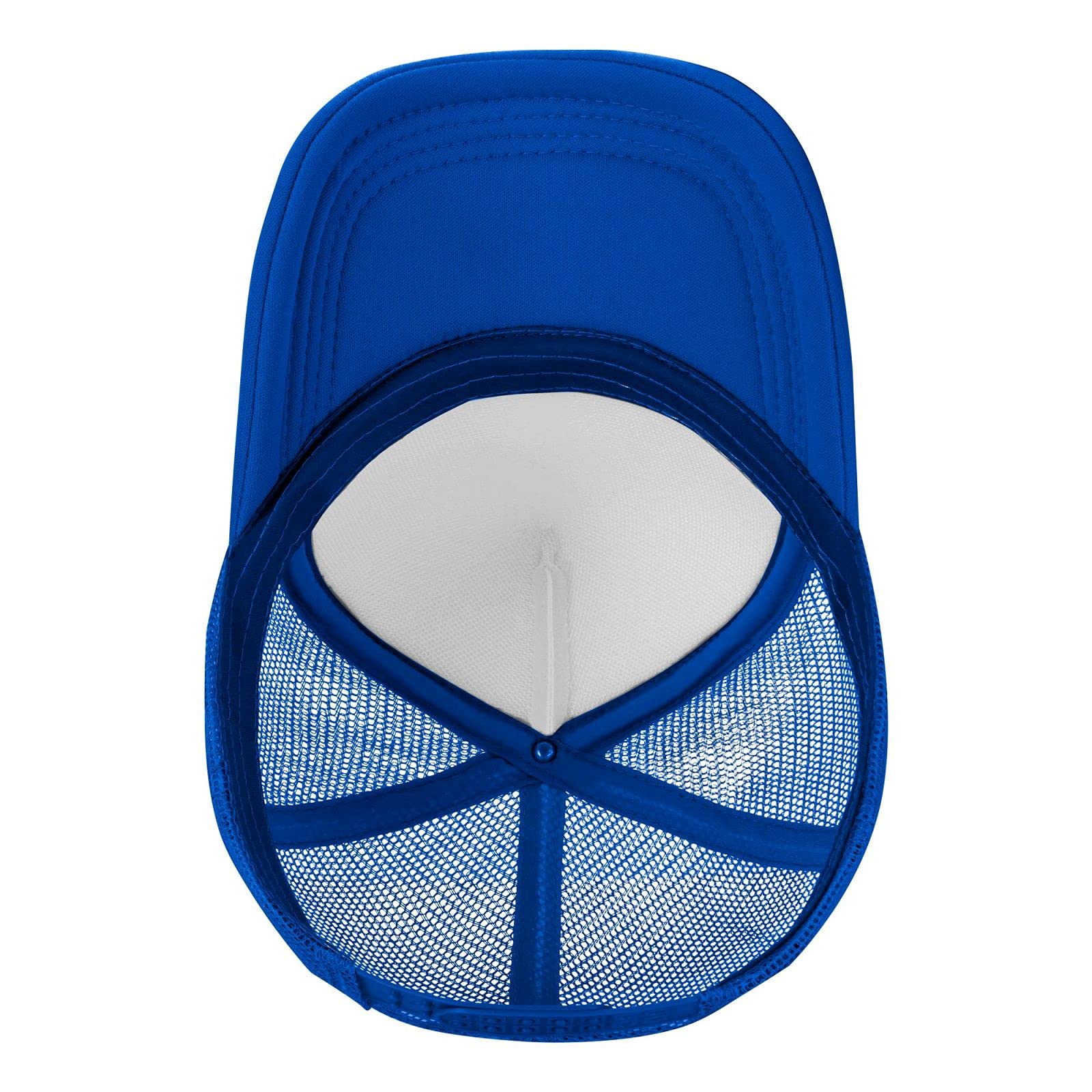 Miowjals adjustable buckle cap blue—easy size adjustment for everyone.