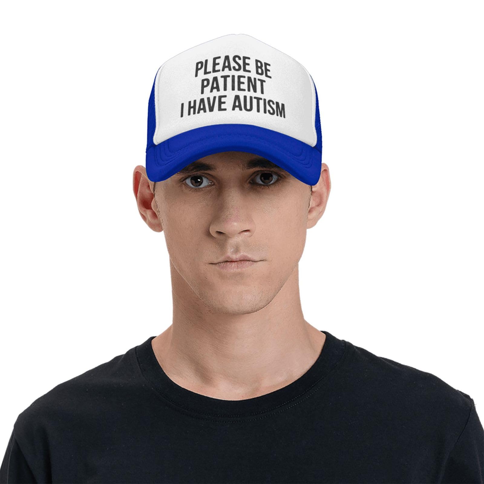 Miowjals logo design fashion cap blue—expresses personal style.