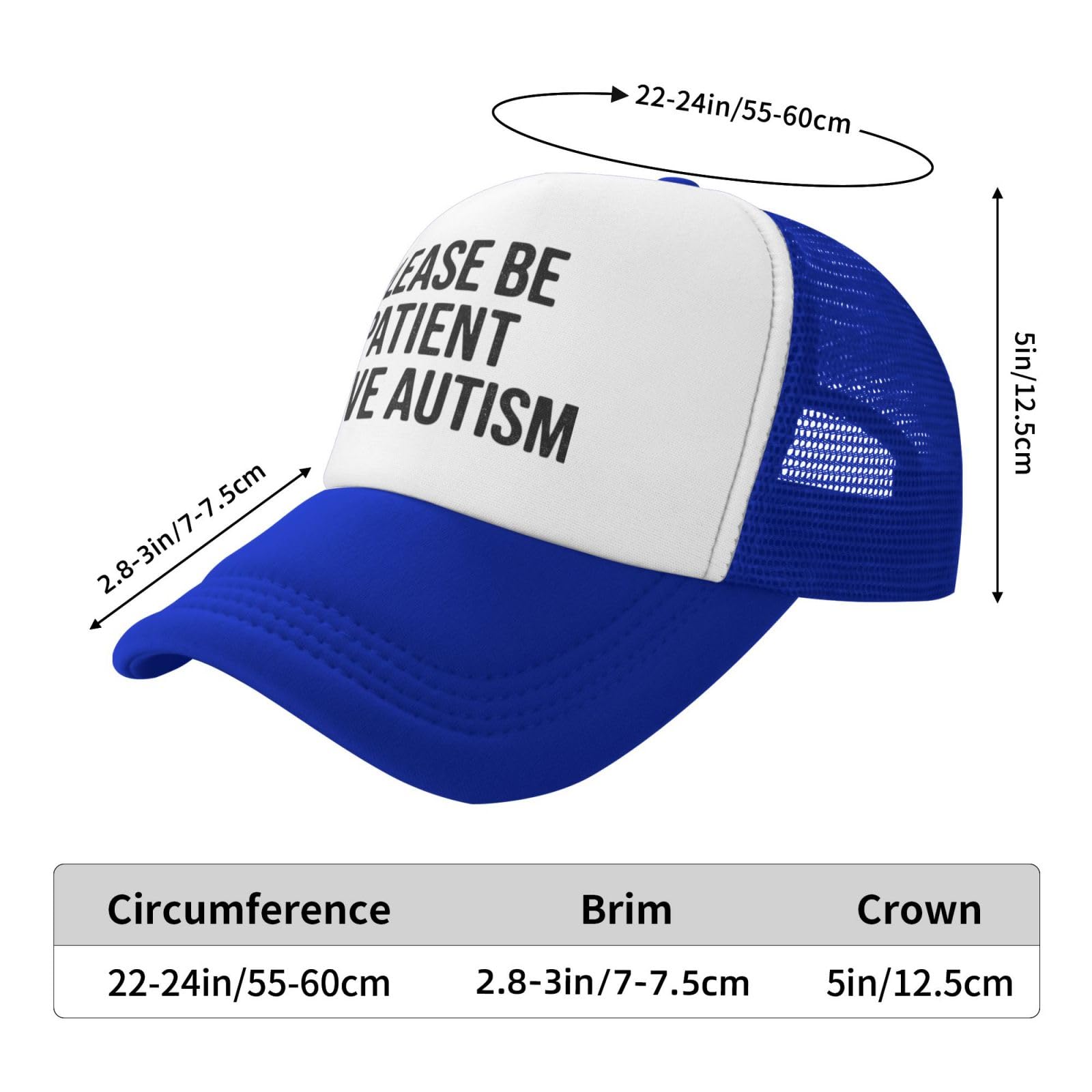 Miowjals outdoor sports hat blue—ideal for running, hiking, and fishing.