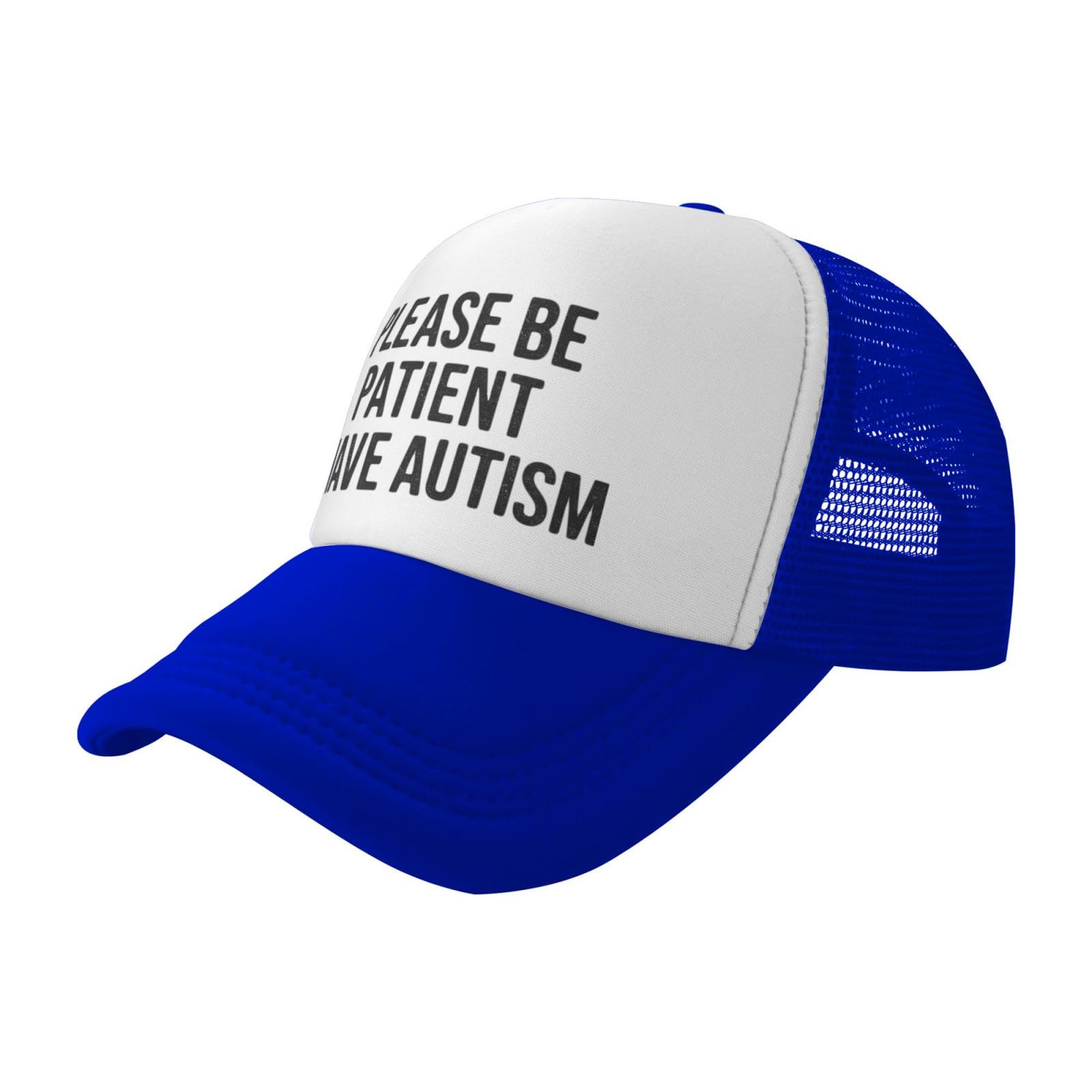 Miowjals Please Be Patient autism cap blue for comfortable daily wear and self-expression.