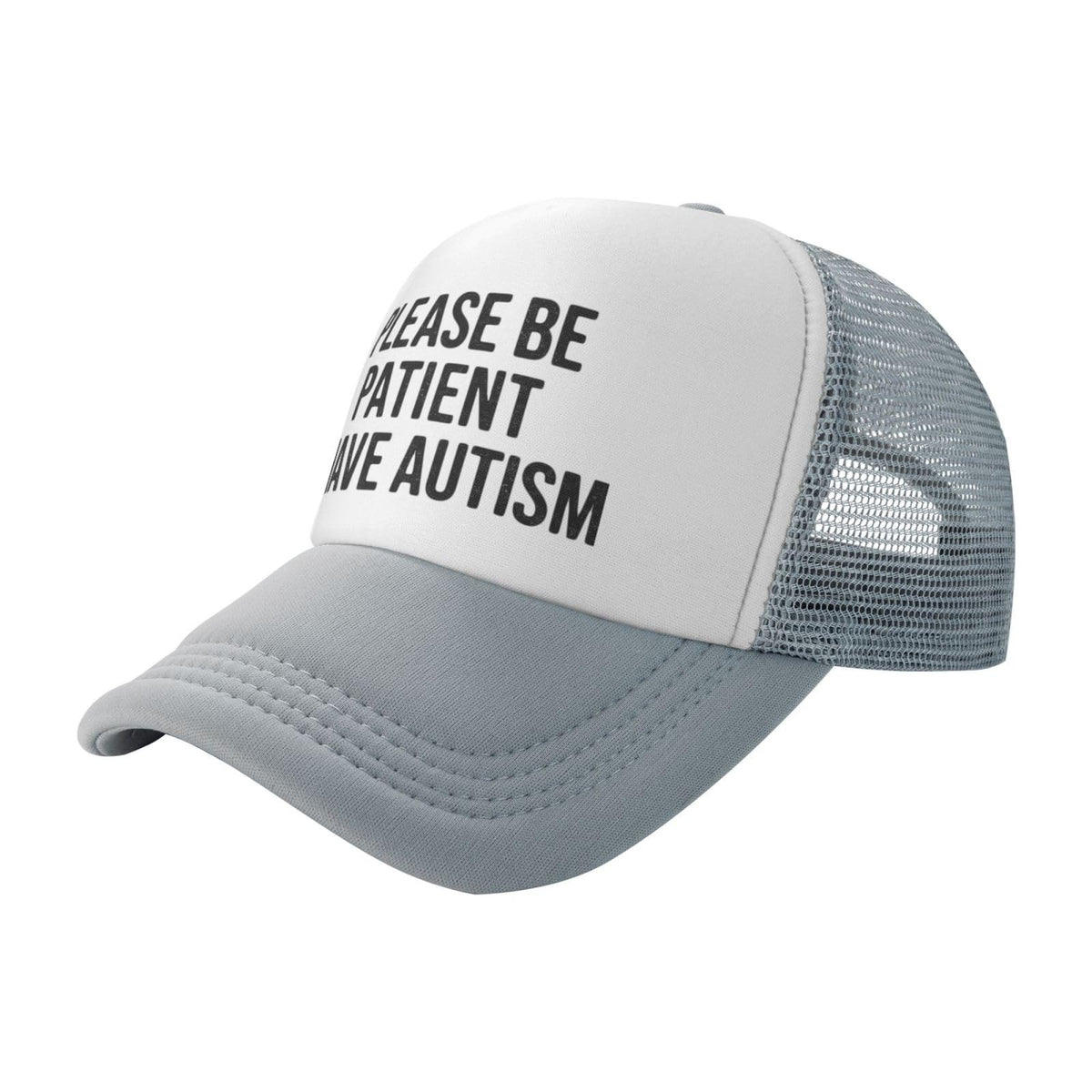 Miowjals trucker hat front view with adjustable fit for all-day comfort