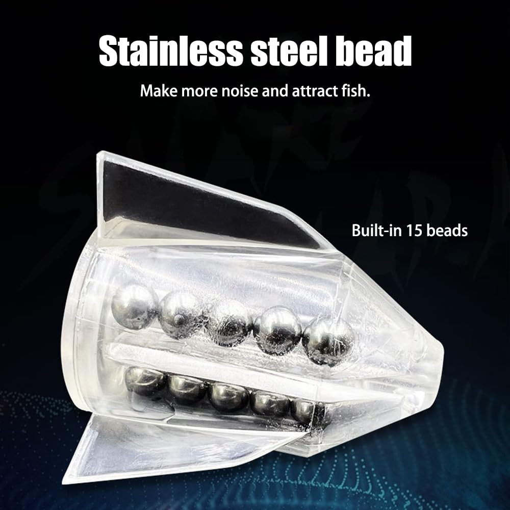 Components of the 25pcs fishing rattles set