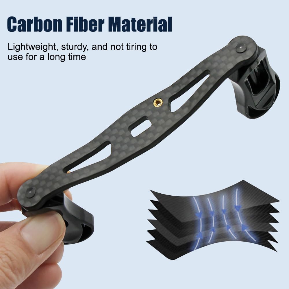 Light gold color MiOYOOW reel handle on fishing reel