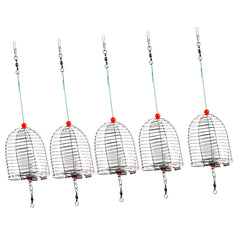 Mipcase 5pc bait cage set front view showing compact, portable design