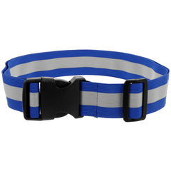 Mipcase adjustable reflective running belt worn at the waist for improved night visibility.