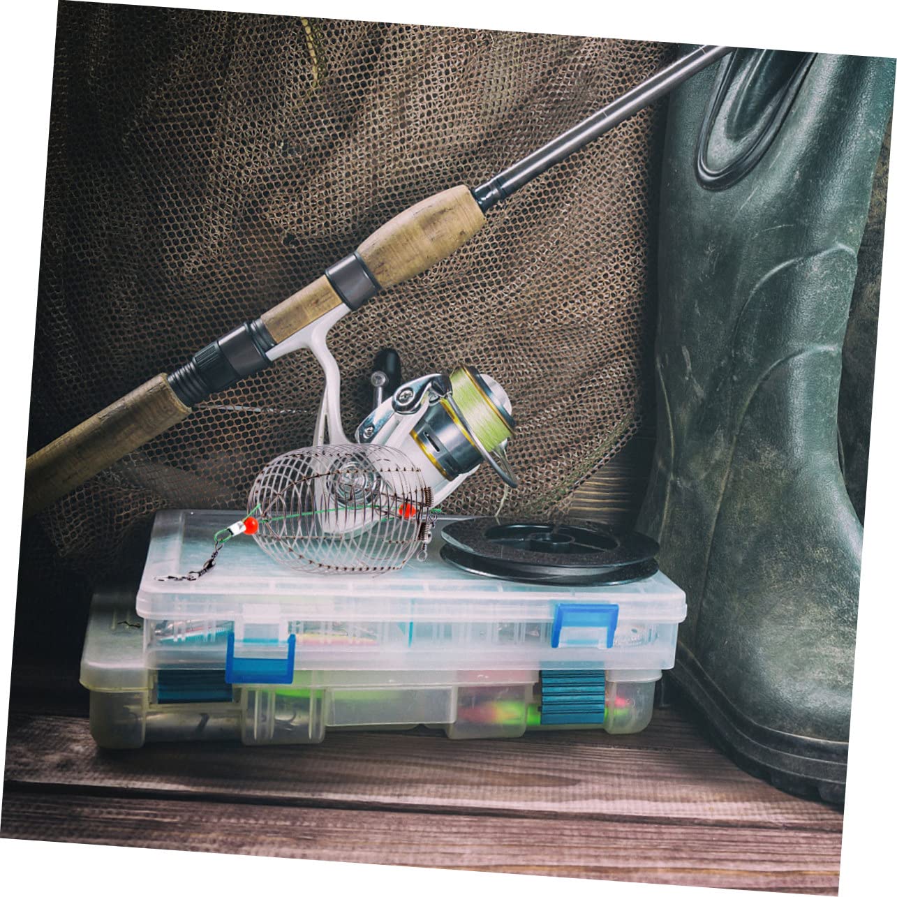Mipcase lightweight bait cage highlighting portable design for travel