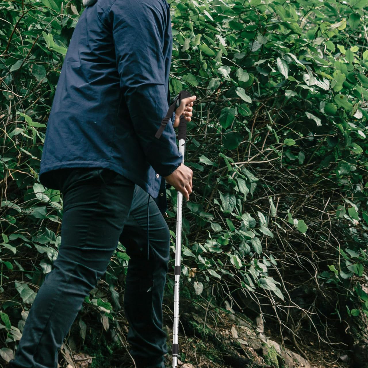 Mipcase trekking pole ergonomic grip provides comfortable control in all weather.
