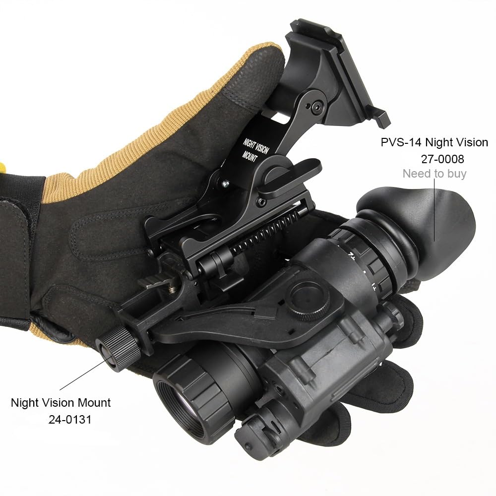 MIRAGETARGET Night vision mount in action supports versatile night operations.