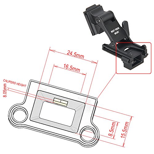 MIRAGETARGET PVS-14 NVG mount secure clip demonstrates reliable field attachment.