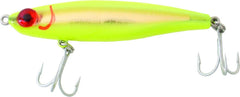 Close-up of Mirrolure 20MR-CH Catch 2000 suspend flo lure showing color pattern Black-Beige/Gold