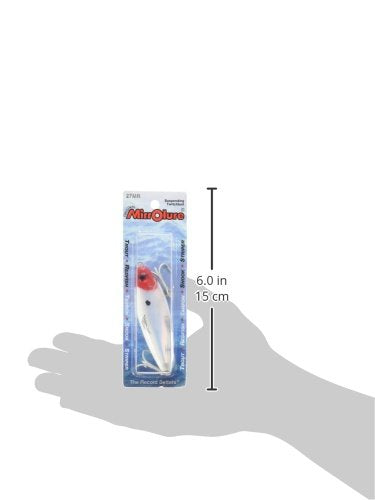 MirrOLure 27MR-11 close-up showing luminescent insert and 3-D eyes for enhanced visibility.