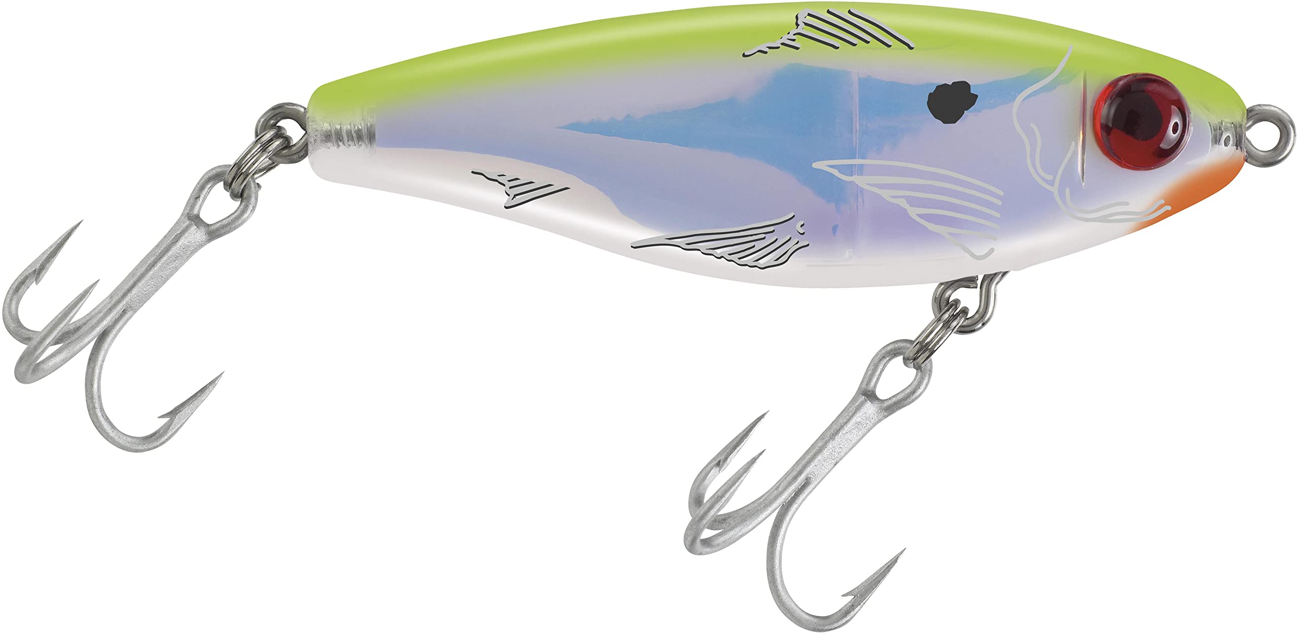 Mirrolure 27MR-CFPR Mirrodine XL Susp Twitchbait in Chat Black/PRL/Silver, 3 1/8in, 9/16oz angled shot