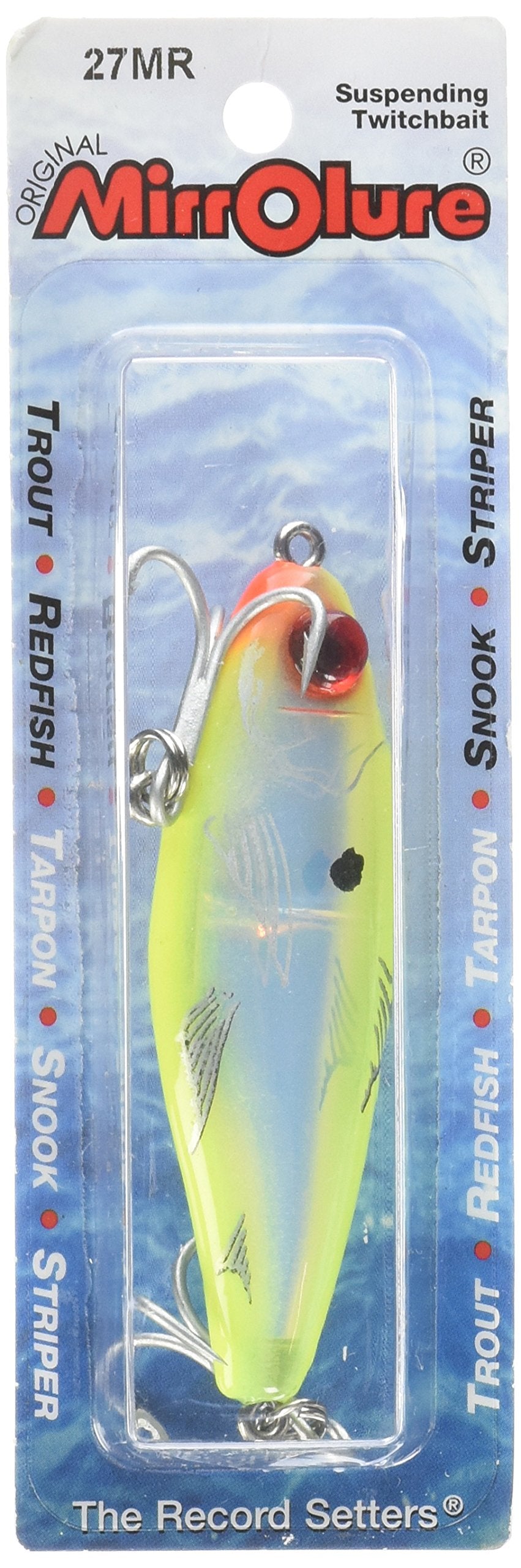 Mirrolure 27MR-CH Mirrodine XL Susp Twitchbait in Chat Black-Bel/Silver